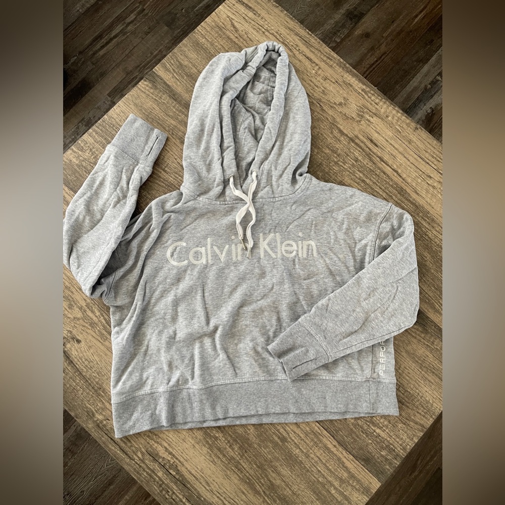 Calvin Klein Performance Cropped Hooded Sweatshirt